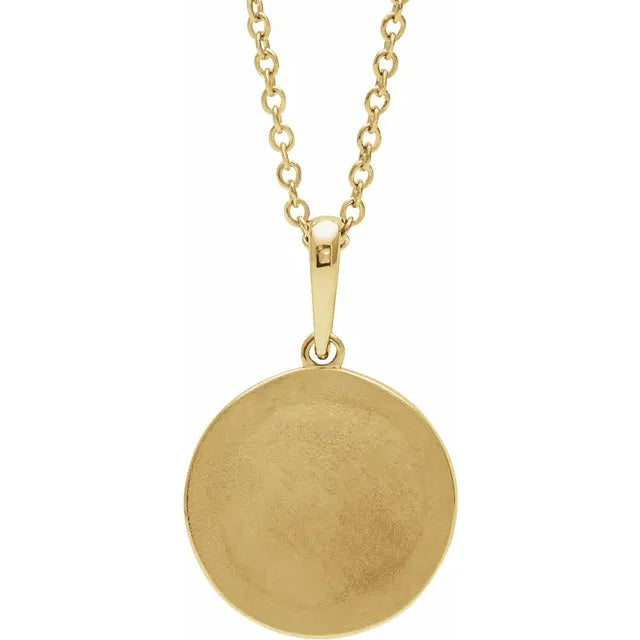 14K Yellow Gold Floral 16-18" Necklace