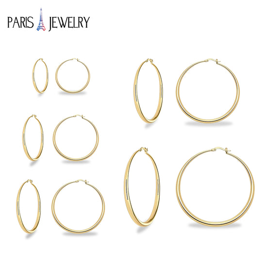 Yellow Gold Hoop Earrings for Women
