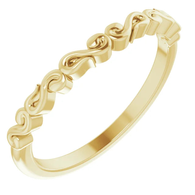 14K Yellow Gold Matching Band