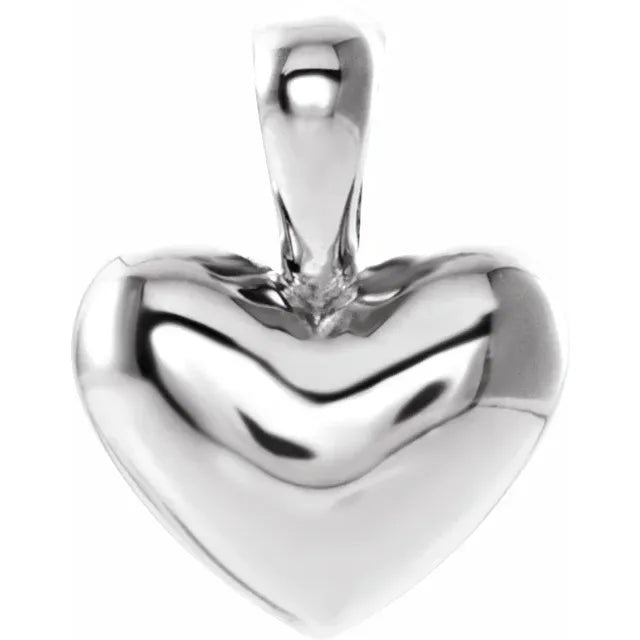 Sterling Silver Youth Heart Pendant