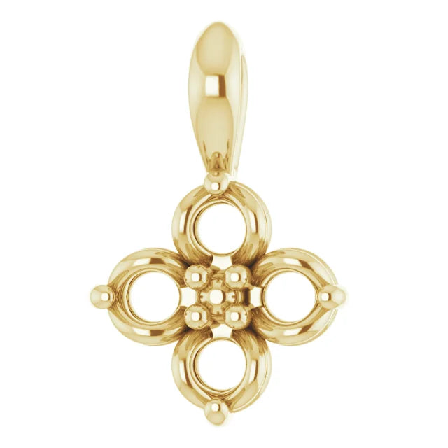 14K Yellow Gold Youth Pendant Mounting